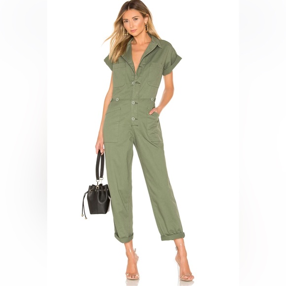 Pants - Pistola army green Jumpsuit | Grover Field Suit in Colonel